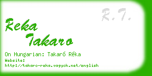 reka takaro business card